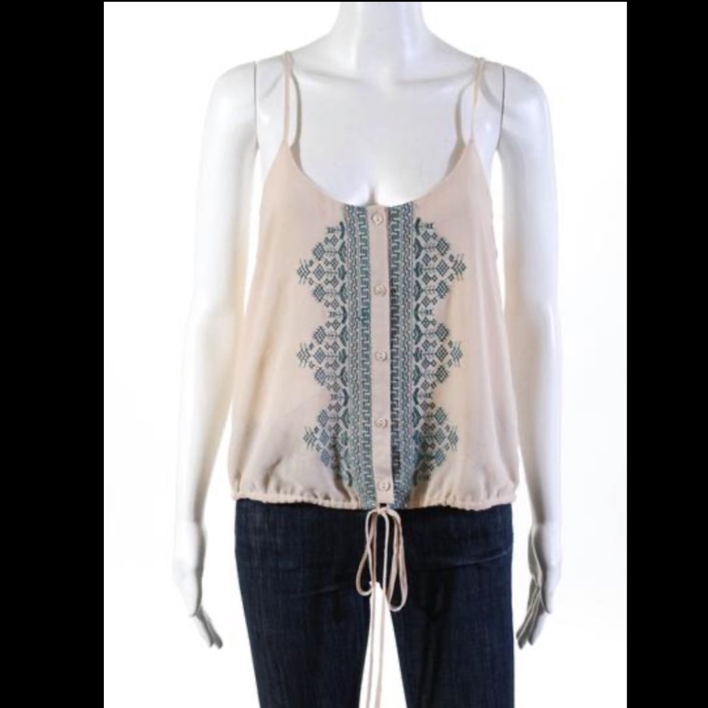 Blush Embroidered top